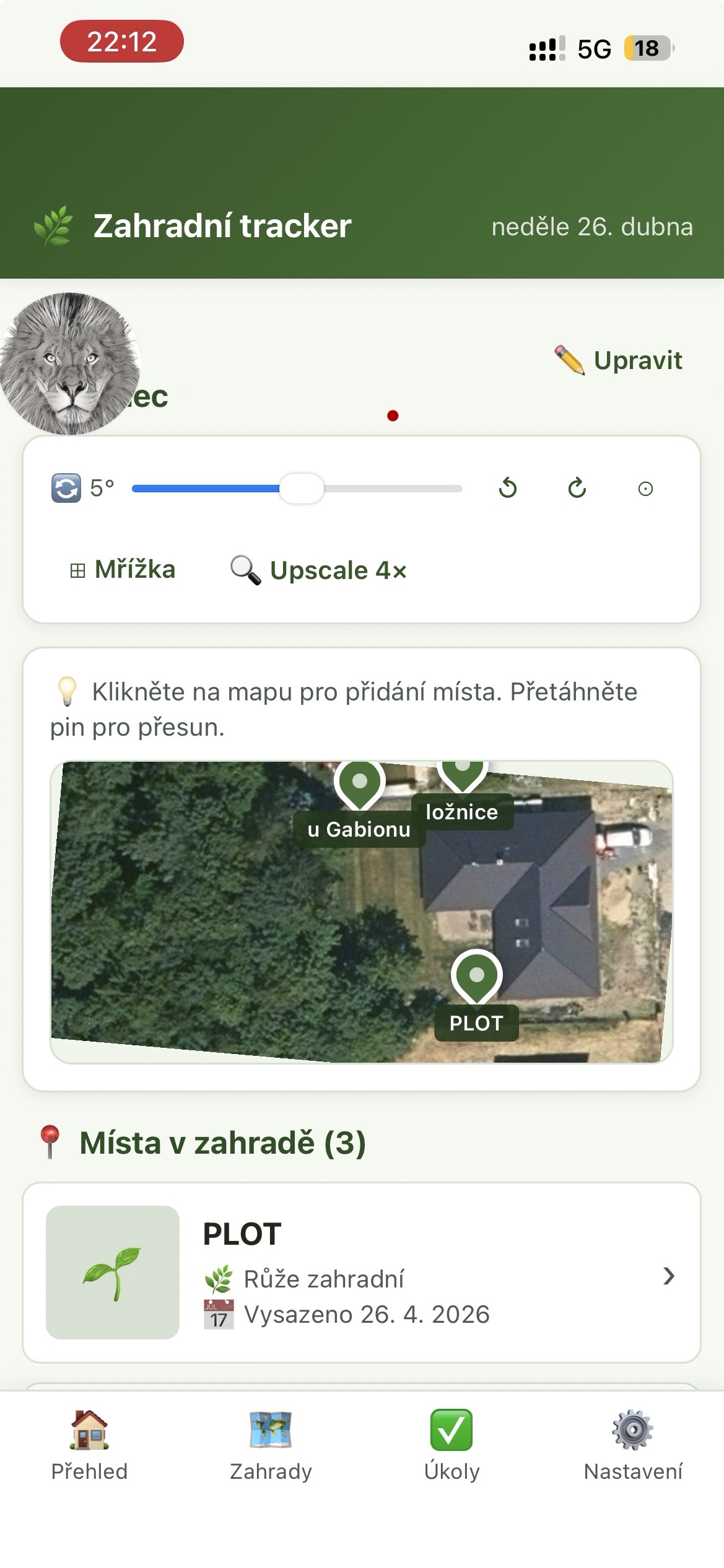 GardenPin on iPhone